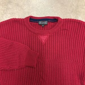 Vintage 1980s Sweater Graphix Mens L Cewneck Red